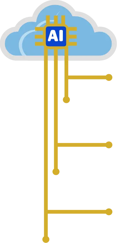 Cloud and AI symbol icon representing diverse consultation styles in BuildersMeet AI Consultation